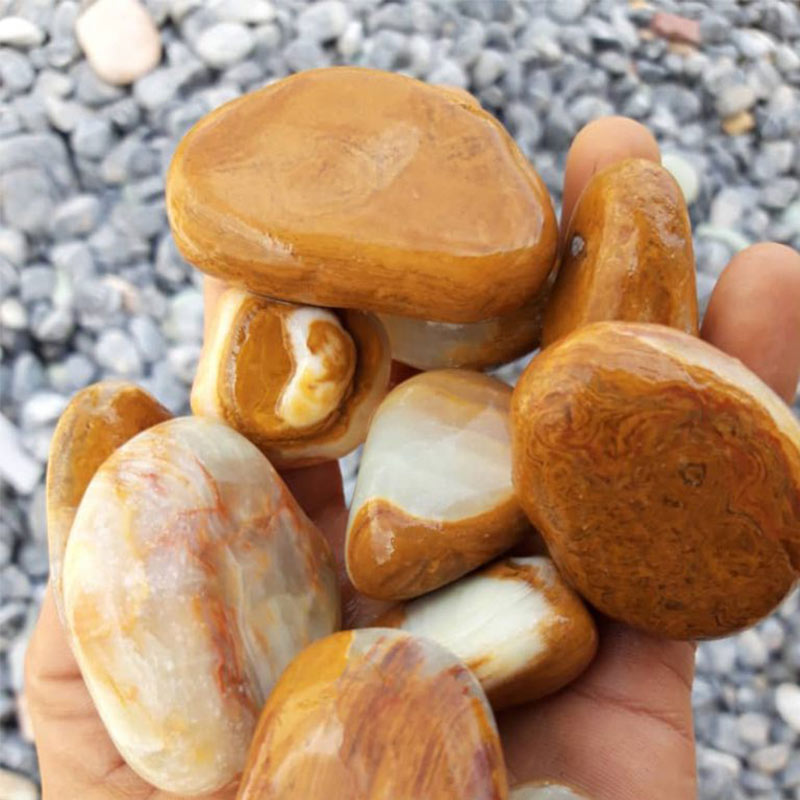 yellow pebbles stone